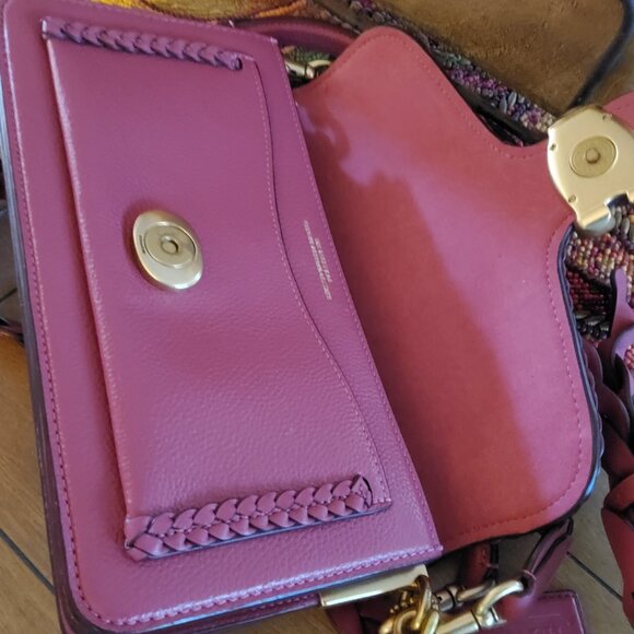 Coach Tabby Shoulder Bag 26 in Rasberry CJ838 - Picture 10 of 13